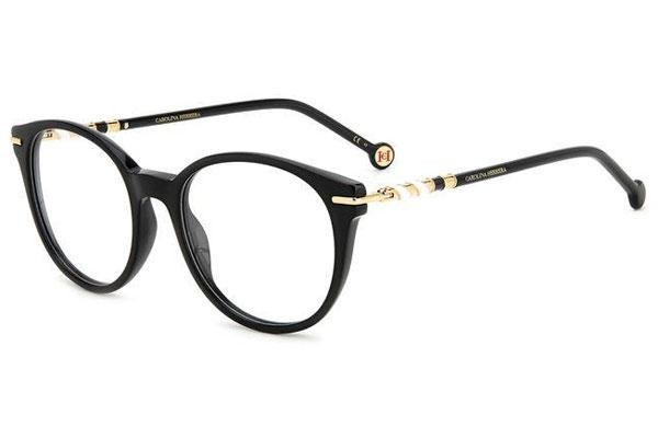 Glasses Carolina Herrera HER0095 807 Rund Schwarz