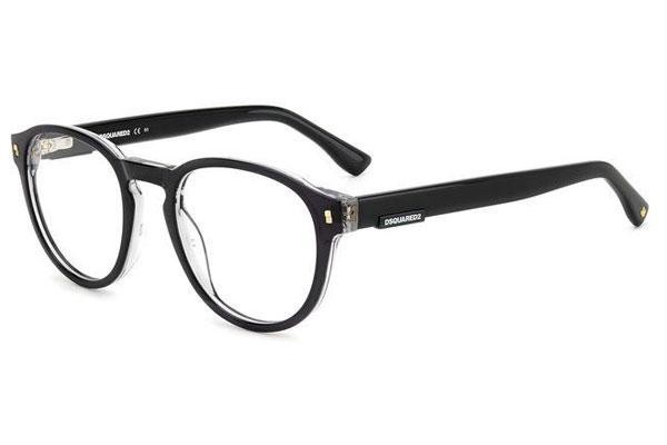 Glasses Dsquared2 D20049 7C5 Rund Schwarz