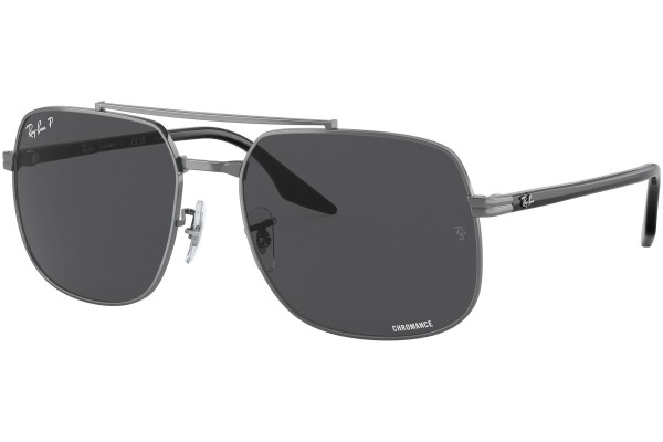 Sonnenbrille Ray-Ban Chromance Collection RB3699 004/K8 Polarized Quadratisch Silber