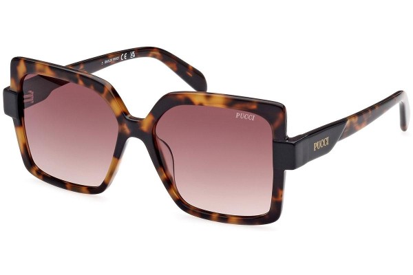 Sonnenbrille Emilio Pucci EP0194 52F Quadratisch Havanna