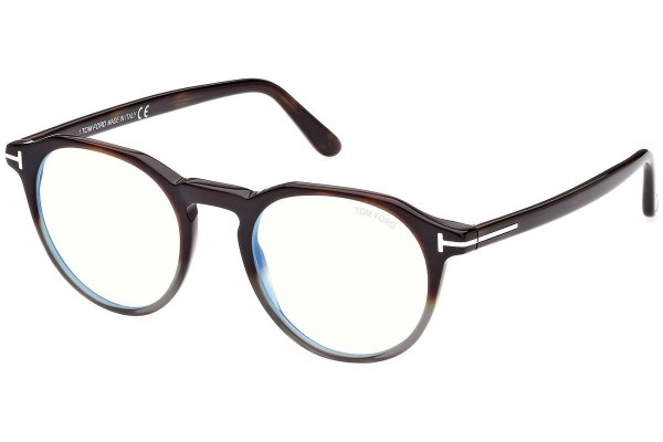 Glasses Tom Ford FT5833-B 056 Rund Havanna