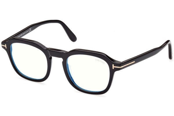 Glasses Tom Ford FT5836-B 001 Quadratisch Schwarz