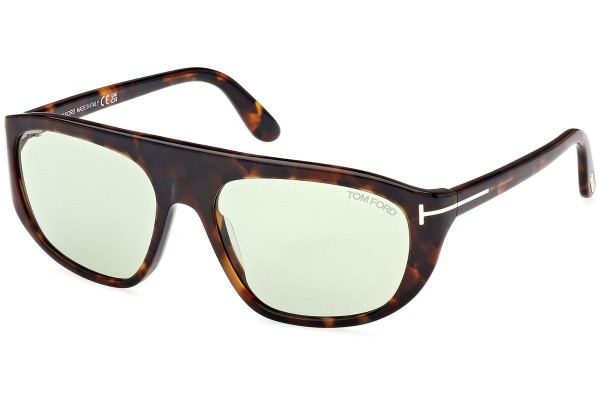 Sonnenbrille Tom Ford FT1002 52N Pilot Havanna