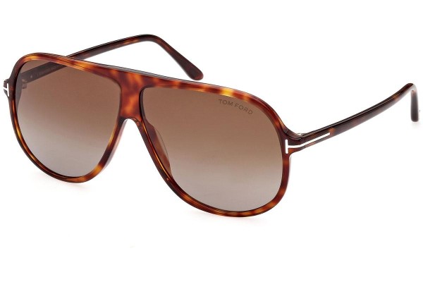 Sonnenbrille Tom Ford FT0998 56P Pilot Havanna