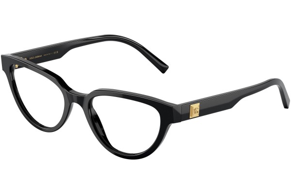 Glasses Dolce & Gabbana DG3358 501 Cat Eye Schwarz