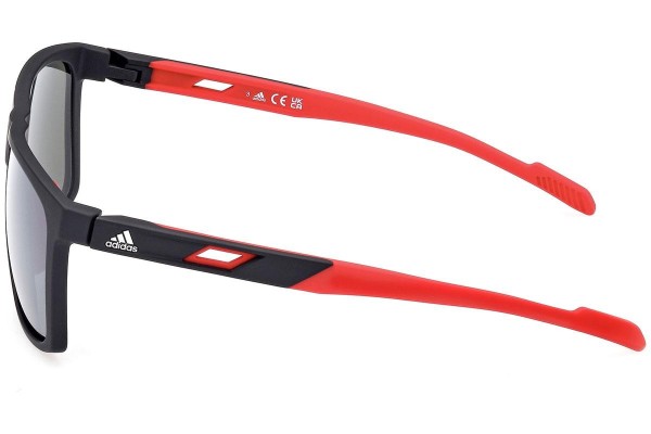 Sunglasses Adidas Sport SP0067 05D Polarized Rechteck Schwarz