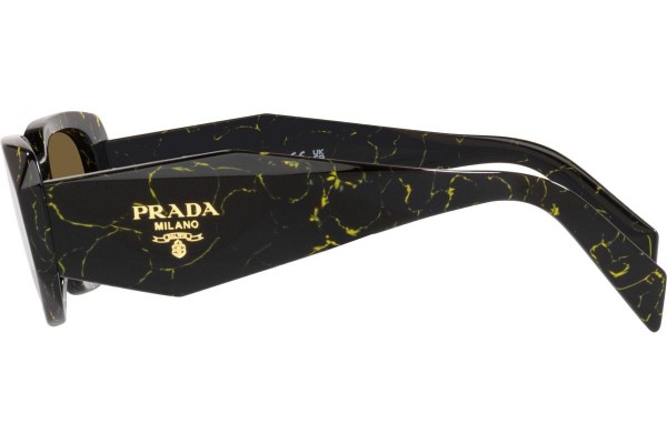 Sonnenbrille Prada PR17WS 19D01T Rechteck Schwarz