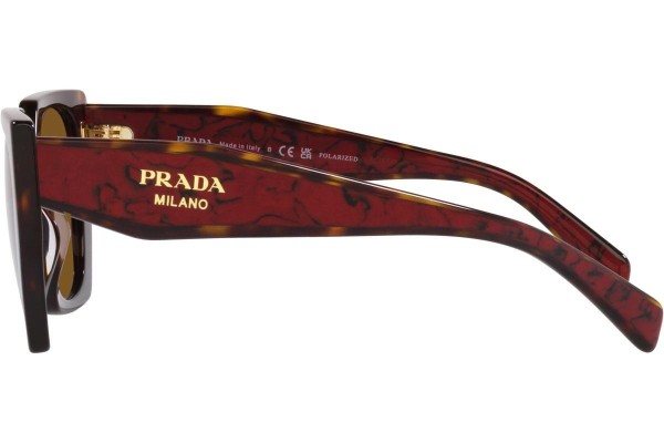 Sonnenbrille Prada PR15WS 2AU5Y1 Polarized Quadratisch Havanna