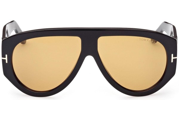 Sunglasses Tom Ford Bronson FT1044 01E Pilot Schwarz