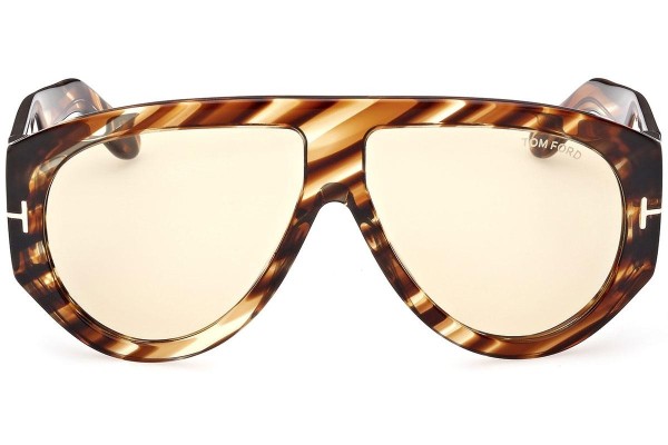 Sunglasses Tom Ford Bronson FT1044 56E Pilot Havanna