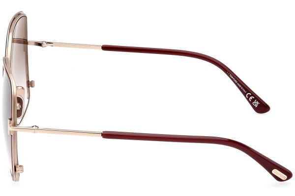 Sonnenbrille Tom Ford FT1006 69W Cat Eye Rot