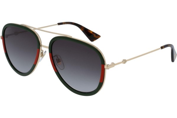 Sunglasses Gucci GG0062S 003 Pilot Grün