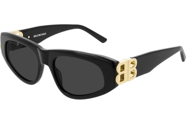 Sonnenbrille Balenciaga BB0095S 001 Cat Eye Schwarz