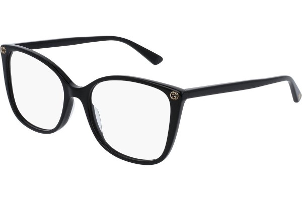 Brillen Gucci GG0026O 001 Cat Eye Schwarz