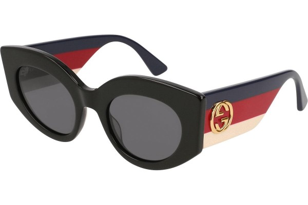 Sunglasses Gucci GG0275S 001 Oval Schwarz