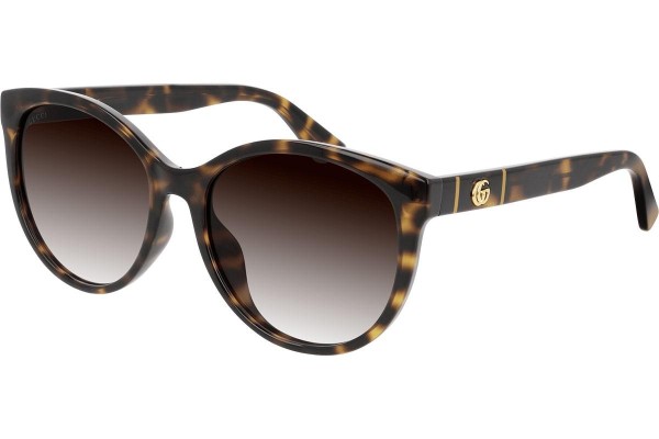 Sonnenbrille Gucci GG0636SK 002 Cat Eye Havanna