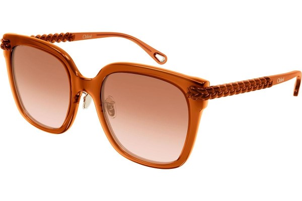 Sonnenbrille Chloe CH0075SK 003 Quadratisch Orange