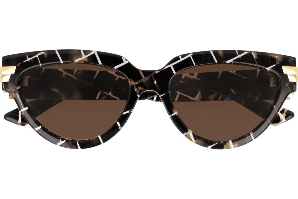 Sunglasses Bottega Veneta BV1035S 003 Cat Eye Braun