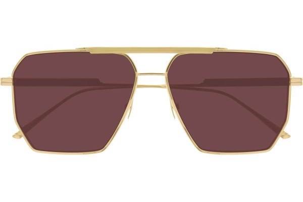 Sonnenbrille Bottega Veneta BV1012S 005 Pilot Gold