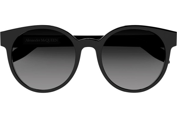 Sunglasses Alexander McQueen AM0349SA 001 Rund Schwarz