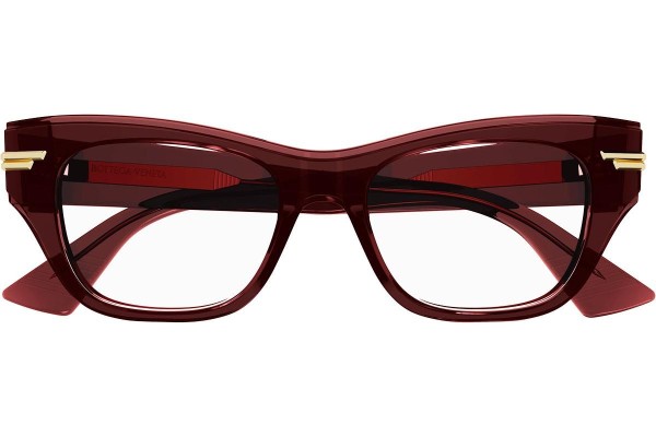 Brillen Bottega Veneta BV1152O 003 Cat Eye Rot