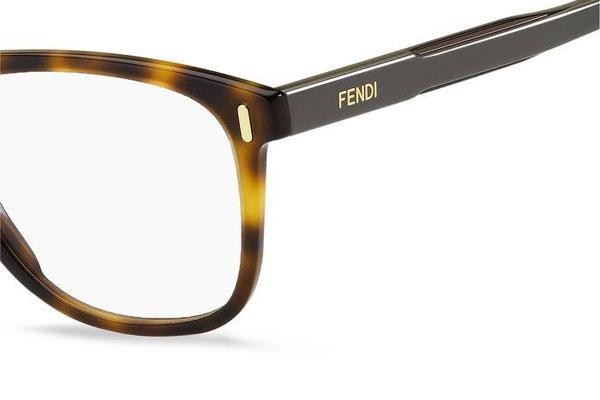 Glasses Fendi FFM0087 9N4 Quadratisch Havanna