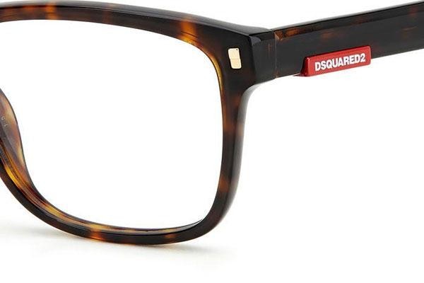 Brillen Dsquared2 D20007 086 Quadratisch Havanna