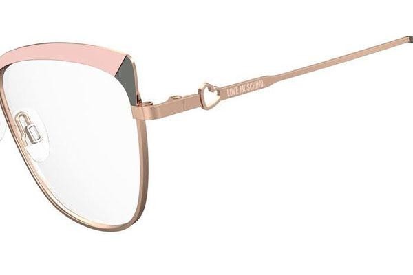 Glasses Love Moschino MOL602 1B4 Cat Eye Gold