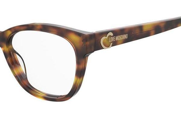 Glasses Love Moschino MOL598 GCR Cat Eye Havanna