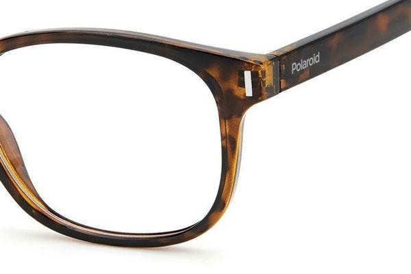 Glasses Polaroid PLDD453 086 Quadratisch Havanna