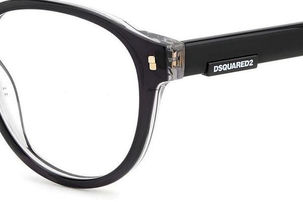 Brillen Dsquared2 D20049 7C5 Rund Schwarz