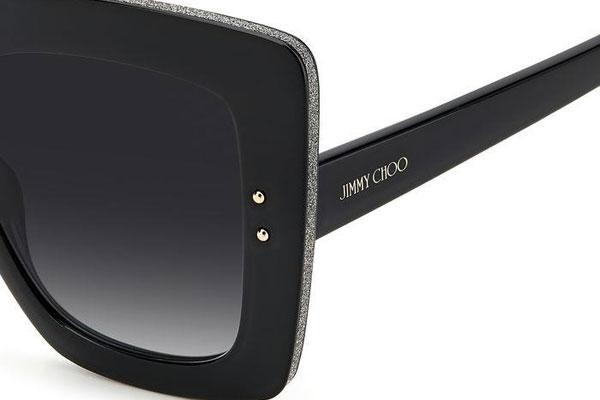 Sunglasses Jimmy Choo AURI/G/S 807/9O Quadratisch Schwarz