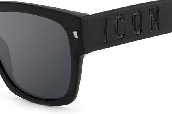 Sonnenbrille Dsquared2 ICON0004/S 003/T4 Quadratisch Schwarz