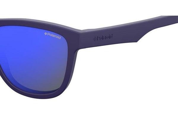 Sonnenbrille Polaroid Junior PLD8018/S CIW/JY Polarized Quadratisch Blau