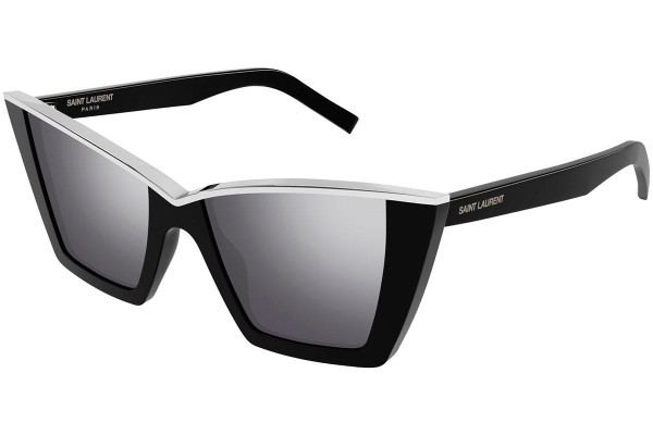 Sunglasses Saint Laurent SL570 002 Cat Eye Schwarz