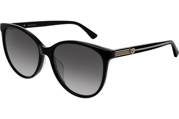 Sunglasses Gucci GG0377SKN 001 Cat Eye Schwarz