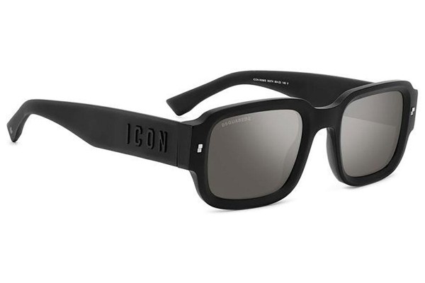 Sonnenbrille Dsquared2 ICON0009/S 003/T4 Rechteck Schwarz