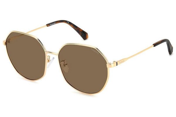 Sonnenbrille Polaroid PLD4140/G/S/X DDB/SP Polarized Quadratisch Gold