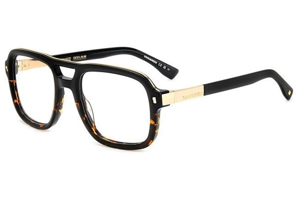 Glasses Dsquared2 D20087 WR7 Quadratisch Schwarz