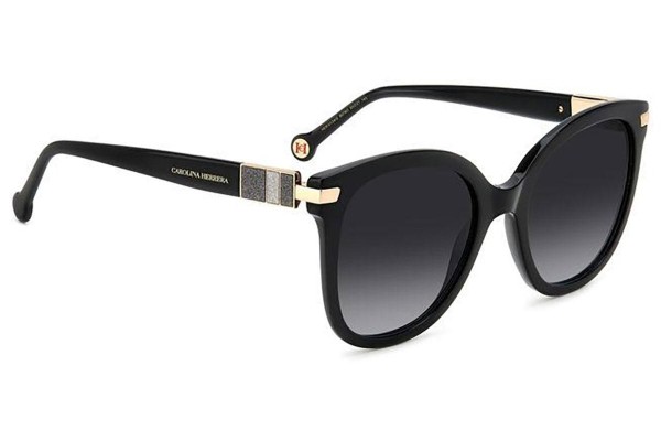 Sonnenbrille Carolina Herrera HER0134/S 807/9O Rund Schwarz