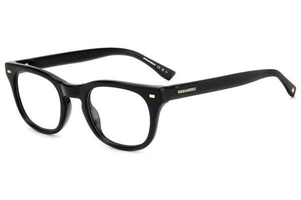 Glasses Dsquared2 D20078 807 Rund Schwarz