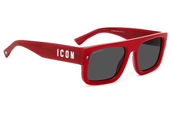 Sonnenbrille Dsquared2 ICON0008/S C9A/IR Quadratisch Rot