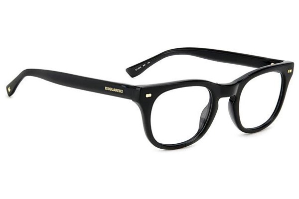 Glasses Dsquared2 D20078 807 Rund Schwarz