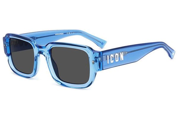 Sonnenbrille Dsquared2 ICON0009/S PJP/IR Rechteck Blau