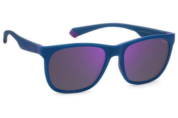 Sonnenbrille Polaroid PLD2140/S 802/MF Polarized Quadratisch Blau