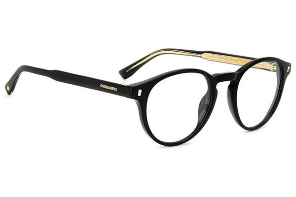 Glasses Dsquared2 D20080 807 Rund Schwarz