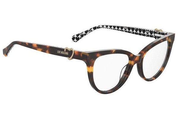 Brillen Love Moschino MOL609 05L Cat Eye Havanna