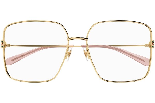 Glasses Gucci GG1284OA 001 Quadratisch Gold