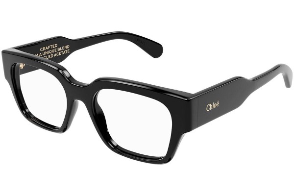 Glasses Chloe CH0150O 001 Rechteck Schwarz