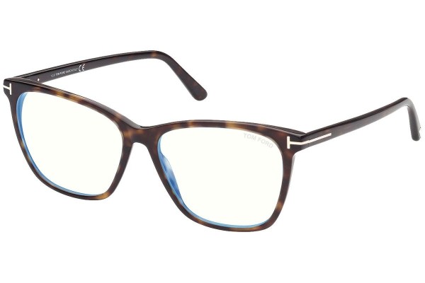 Glasses Tom Ford FT5762-B 052 Quadratisch Havanna